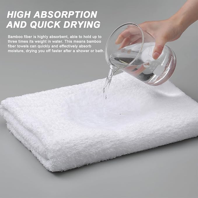 Aibaser Bath Towels, 27x54inch - Image 4