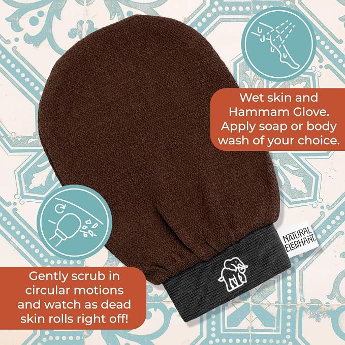Natural Elephant Exfoliating Hammam Glove - Image 5