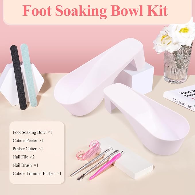 Toe Nail Soaking Bowl for Remover: Soak Off Gel Polish Nail Remover Kit - Image 2