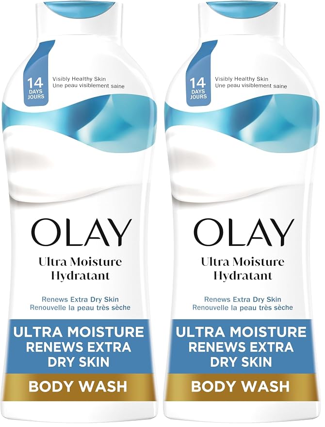 Olay Body Wash for Women, Ultra Moisture, For Extra Dry Skin, 24hr Moisturizing by Olay