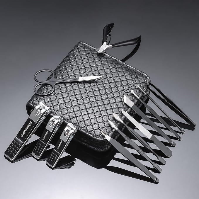 FAMILIFE Nail Kit, Professional Manicure Set Manicure Kit Nail Clipper Set - Image 7