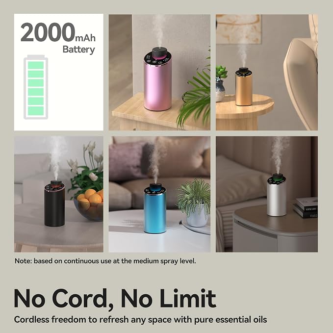 Waterless Essential Oil Diffuser Aromatherapy Scent Diffusers - Image 7