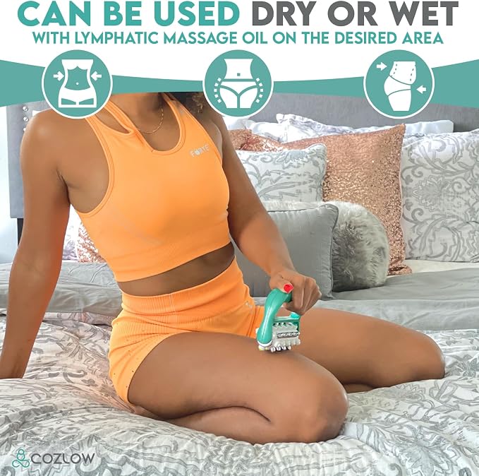 COZLOW - MyoRelease Lymphatic Drainage Massager - Green - Handheld Fascia - Image 4