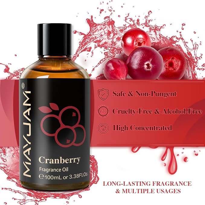 MAYJAM 100ML/3.38FL.OZ Cranberry Fragrance Oils - Image 3