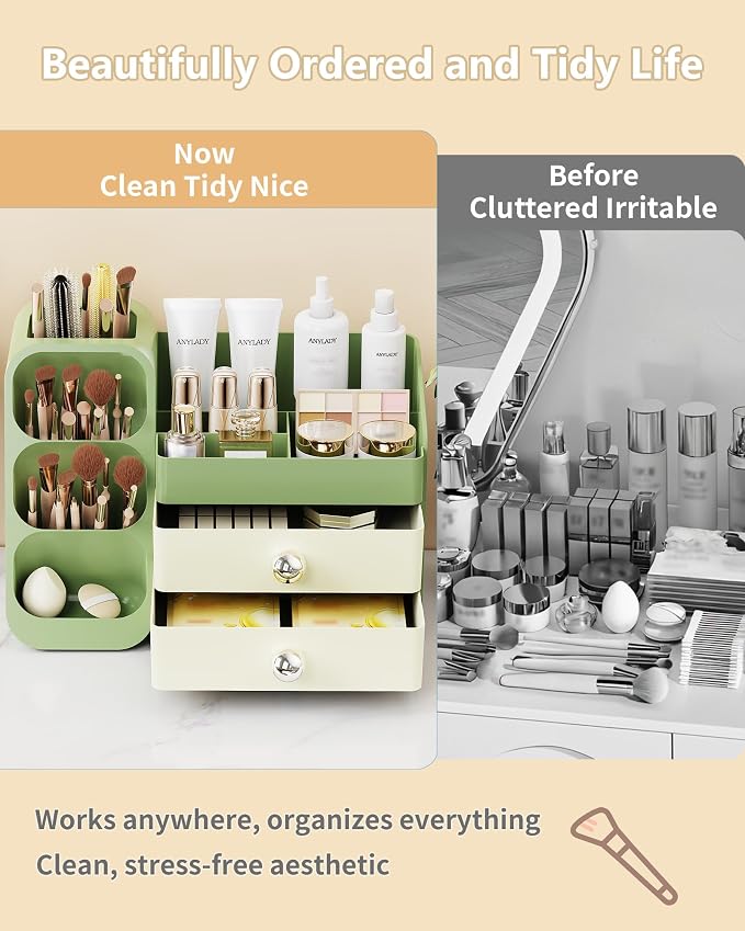 Anylady Large Capacity Makeup Organizer Countertop - Image 7
