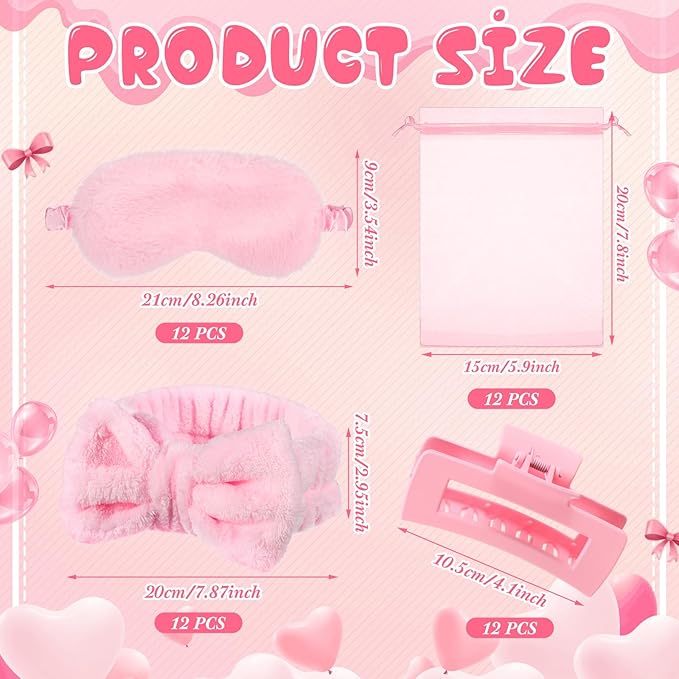 96 Pcs Spa Party Supplies Sleepover Essentials Gift - Image 2