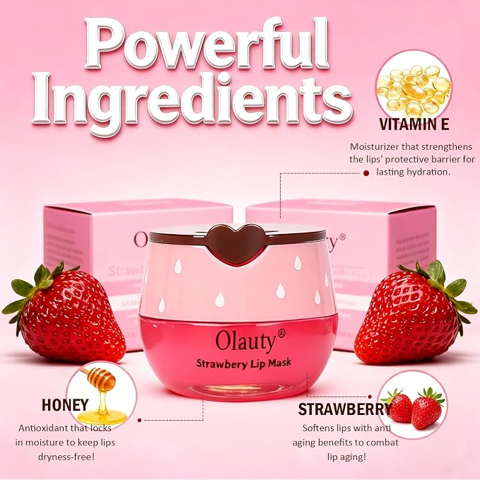 3PCS Bee Lip Balm Honey Pot, Lip Mask Skincare, Prevention Lip Dry Set - Image 4
