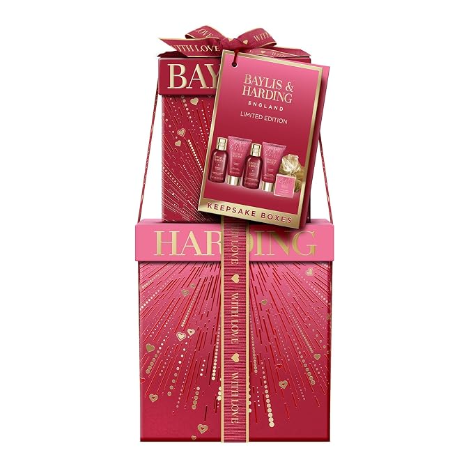 Baylis & Harding Midnight Cherry Luxury Pamper Present Gift Set - Image 2