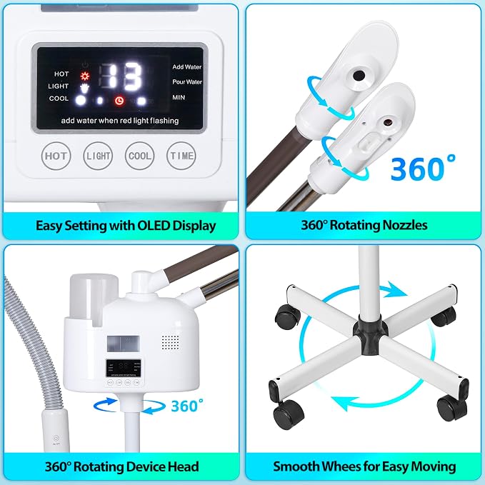 HomGarden Pro 3 in 1 Facial Steamer - Image 3