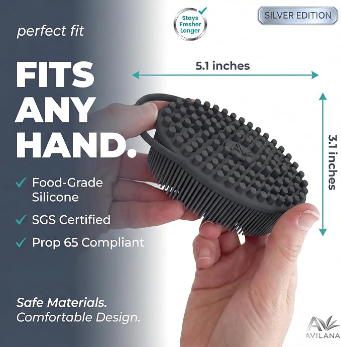 Avilana Silver Edition Body Scrubber - Image 4