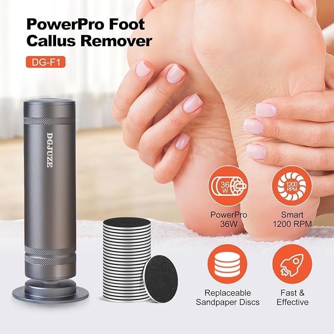 PowerPro Electric Foot Callus Remover, 36W Professional 1200rpm Adjustable - Image 2