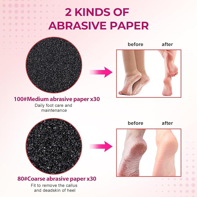 Krofaue 60 PCS Replaceable Sandpaper Discs - Image 3
