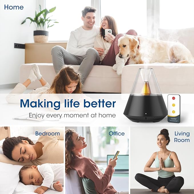 Ultrasonic Essential Oil Diffuser, 150ML Modern Aromatherapy Diffuser - Image 4