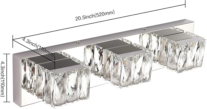 ZUZITO Chrome Bathroom Light Fixtures - Image 6
