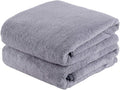 JML Large Bath Towels, 2 Pack, Micro Fiber Fleece Towel Set by JML