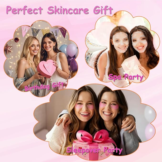 130 PCS Spa Party Supplies for Women, Include Face Masks Skincare, Hand Cream - Image 7