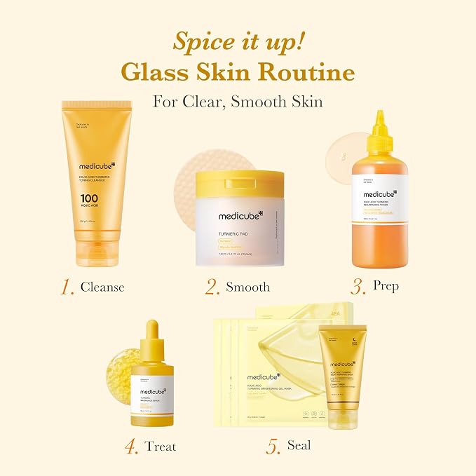 medicube Toner Pads Kojic Acid Turmeric Clarifying Toner Pad - Image 5