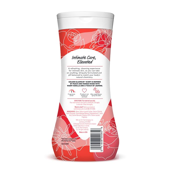 Summer's Eve Golden Glamour All-Over Daily Feminine Wash, pH-Balanced Body Wash - Image 7