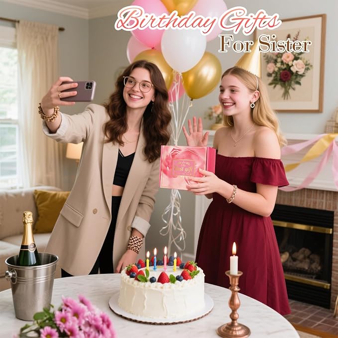 Mothers Day Gifts for Sister: Eletorot Unique Pink Spa Relaxation Baskets Set - Image 7