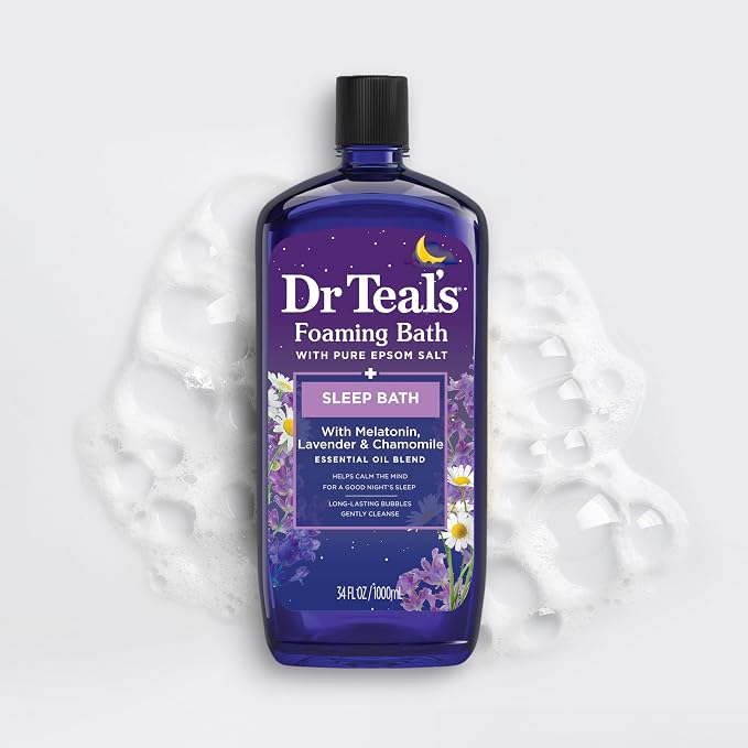 Dr Teal's Foaming Bath with Pure Epsom Salt, Sleep Blend with Melatonin - Image 9