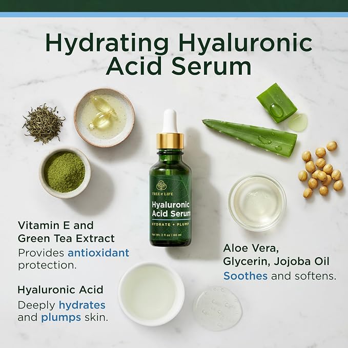 Tree of Life Beauty Hyaluronic Acid Serum, Skin Brightening Face Oil - Image 2