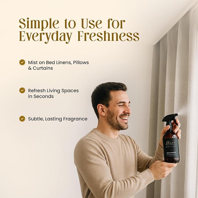 Room and Linen Spray/500 ml/Relaxing Home Fragrance, and Bathroom Deodorizer - Image 5