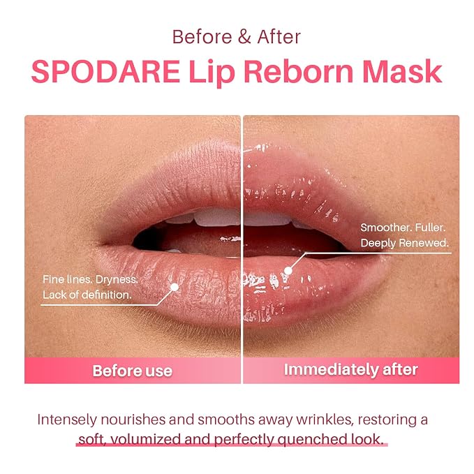 SPODARE Blueberry Lip Mask Overnight, Swirl Lip Sleeping Mask - Image 3