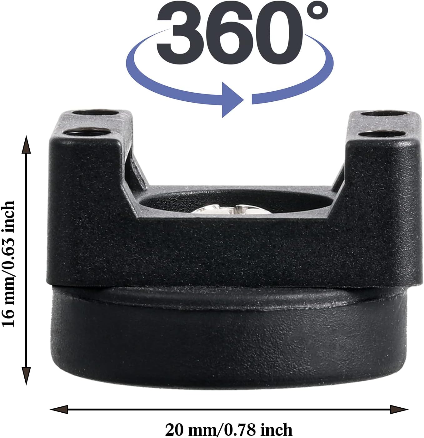 Yookeer 60 Pieces Magnetic Zip Tie Mount Multipurpose Cable Holder Magnets Magnetic Wire Management Bases with Heavy Duty Zip, Mount Nylon Cable Ties in Total (22 mm)