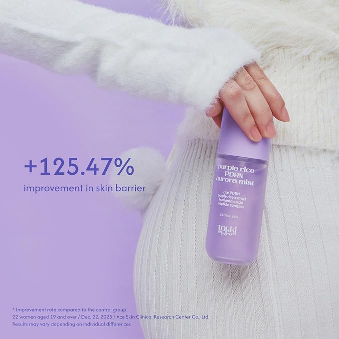 Purple Rice PDRN Aurora Mist | Hydrating Facial Toner Mist | Skin Barrier - Image 6