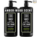Dead Sea Collection Amber Wood Men’s Body Wash – 3 in 1 Body Wash by DeadSeaCollection