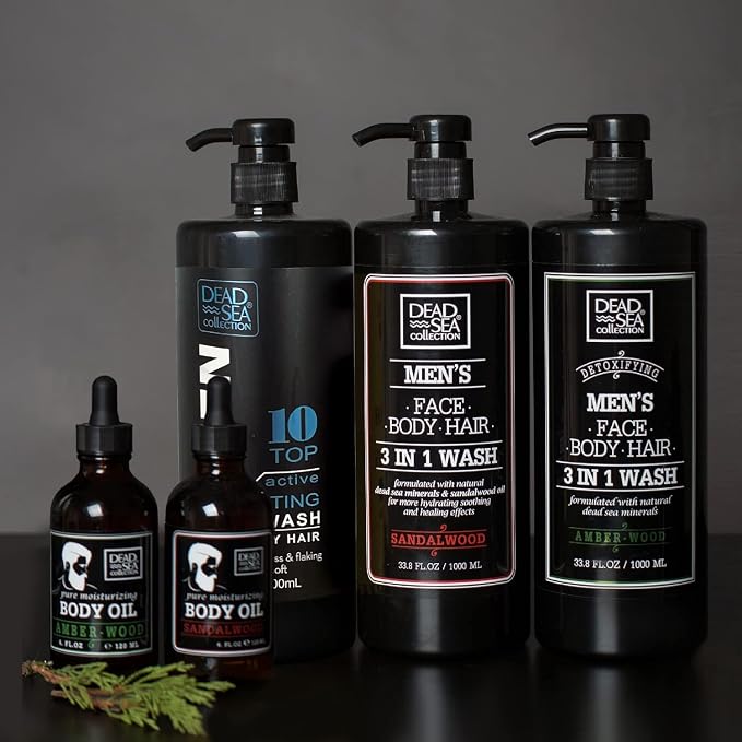 Dead Sea Collection Eucalyptus Mint Men’s Body Wash – 3 in 1 Body Wash - Image 7