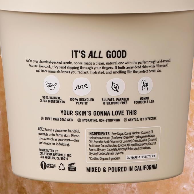 California Naturals Exfoliating Body Scrub - Image 2