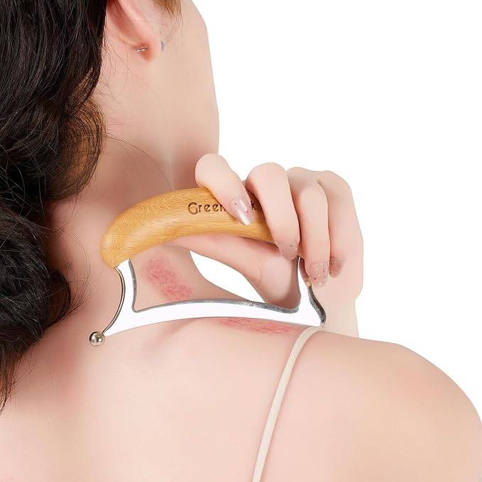 Greenstalk 2 in 1 Stainless Steel Gua Sha Massage Tool Set - Image 5
