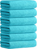 JML Bath Towels, Microfiber Bath Towel Set 6 Pack 30" x 60", Soft Absorbent by JML