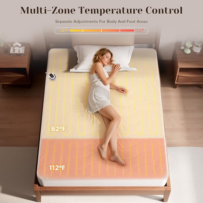 GOTCOZY Multi-Zone Heated Mattress Pad Full Size - Image 2