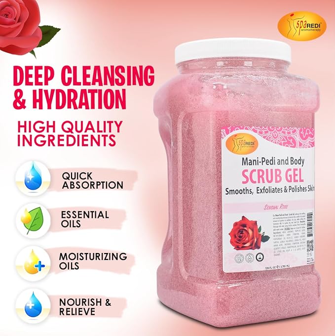 SPA REDI Professional Foot Scrub Gel – Dual-Action Pedicure Treatment | - Image 5