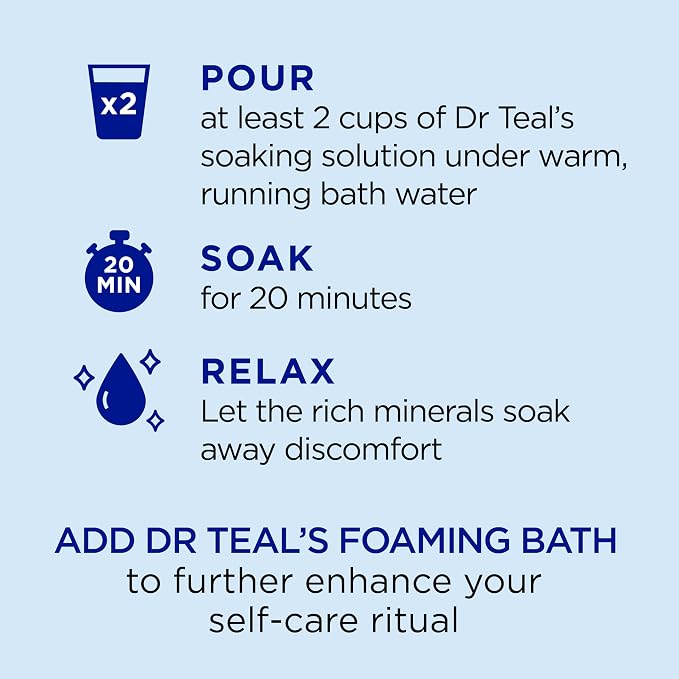 Dr Teal's Pure Epsom Salt, Eucalyptus & Wellness Trio Bundle, 3 lbs - Image 5