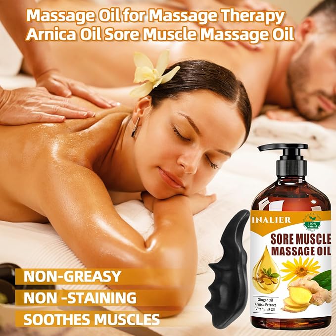 INALIER Sore Muscle Massage Oil, Gift - Image 6