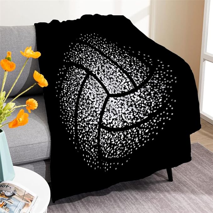 Volleyball Blanket Gift for Men, Volley Ball Sport Throw Lightweight Super Soft by Padumuttara