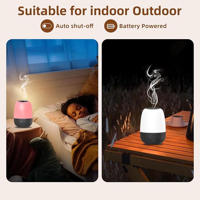SEEDSEEL 150ML Cordless Essential Oil Diffuser, Built-in 6000mAH Rechargeable - Image 6