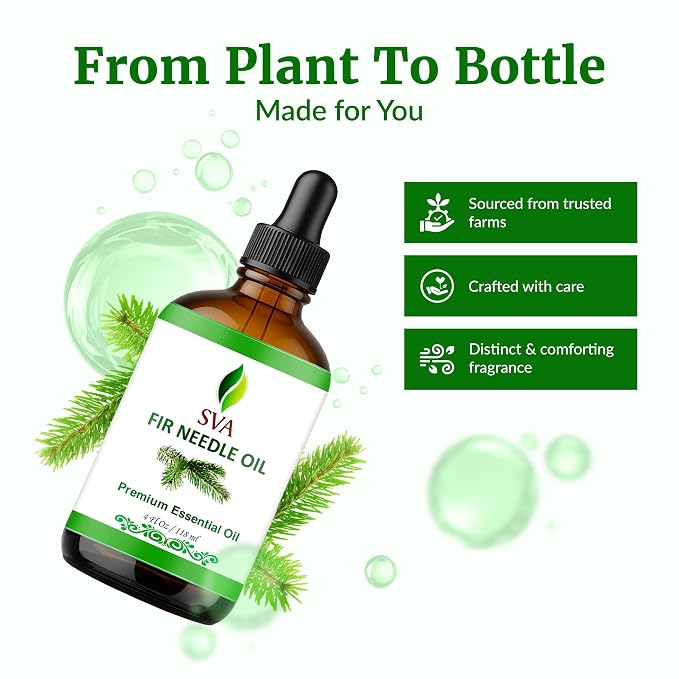 SVA Fir Needle Essential Oil – 4 Fl Oz – 100% Natural Fir Needle Oil - Image 4