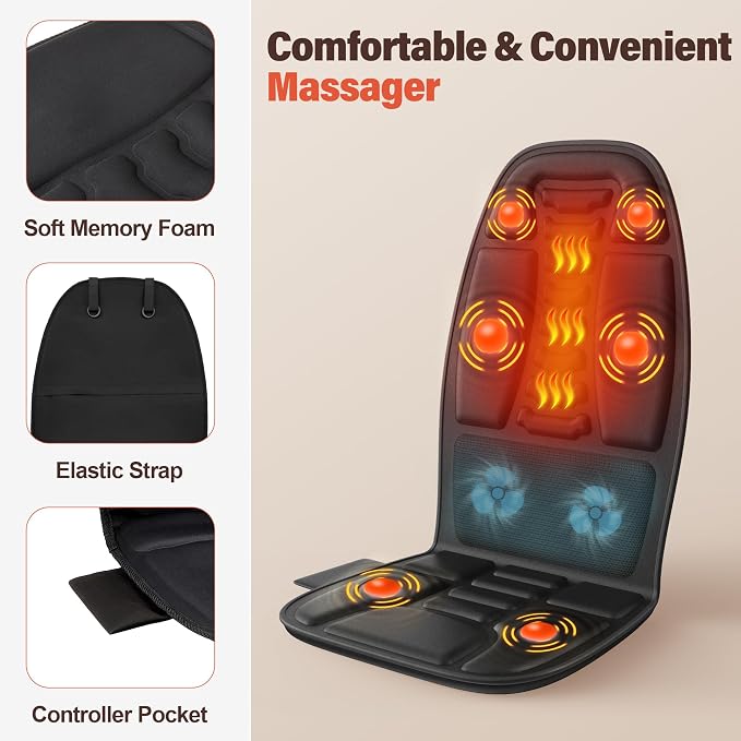 Back Massager with Heat, Cooling Back Massager - Image 5