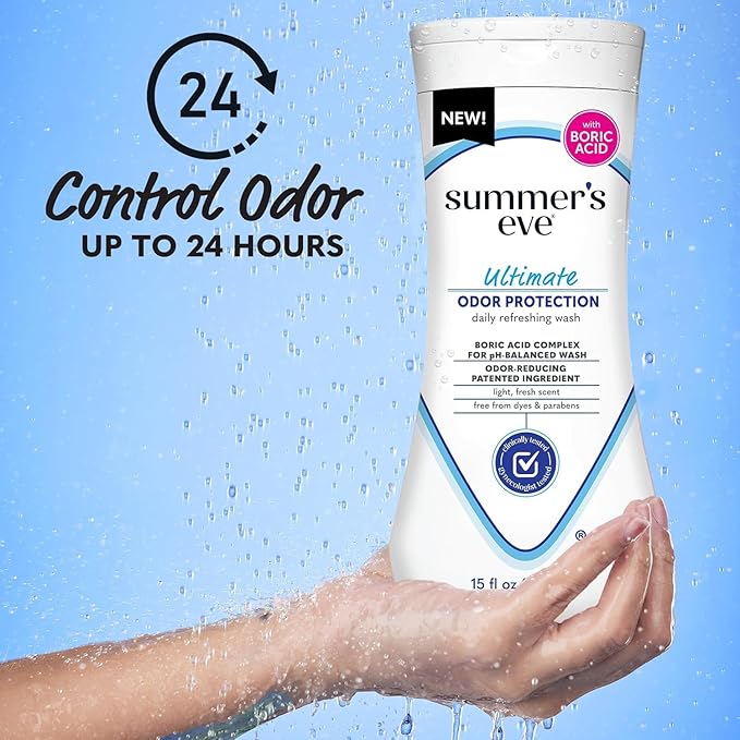Summer's Eve Ultimate Odor Protection Bundle; 15oz Cleansing Wash, 32ct - Image 5