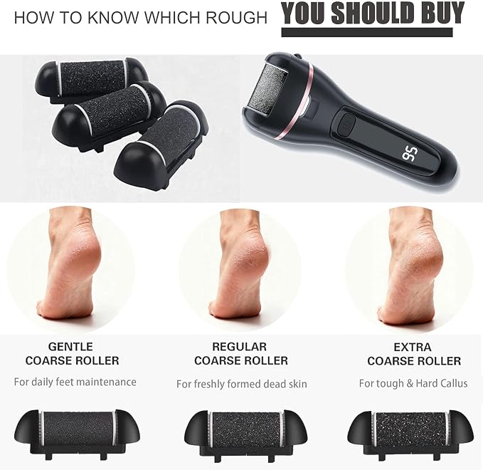 12 Pack Electric Pedicure Device Replacement Roller Heads - Image 4