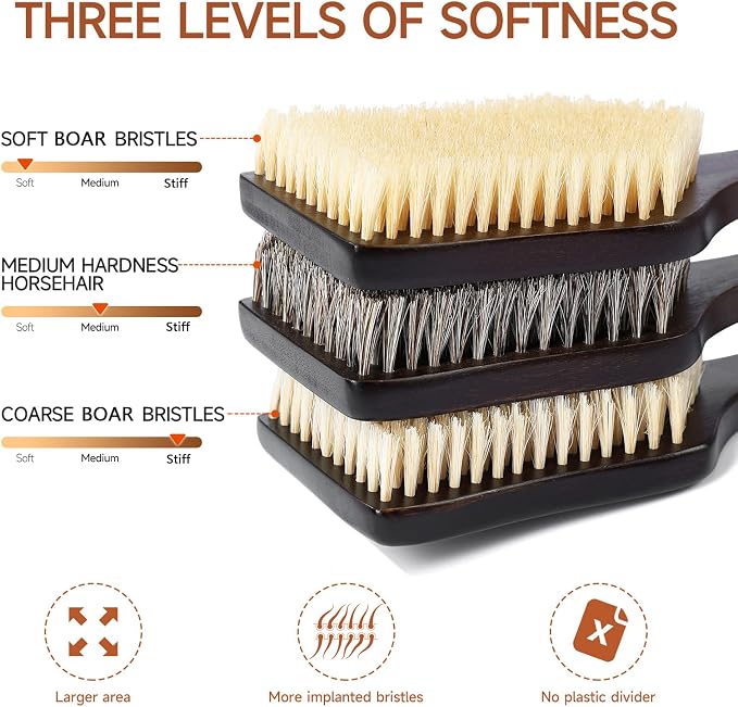 Back Scrubber Shower Brush, Dry Brushing Body Brush - Image 2