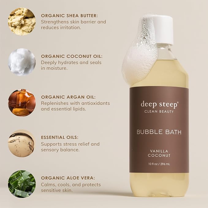 Deep Steep Bubble Bath, Rosemary Mint, 10 oz – Soothing Soak - Image 7
