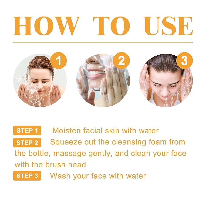2 Pcs Turmeric Facial Cleanser, Glow Wash Turmeric Face Wash - Image 6
