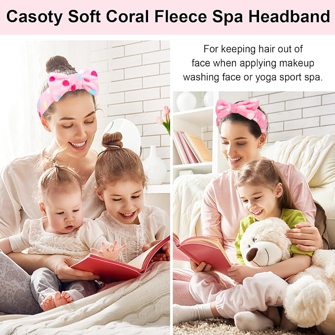 Casoty 6 Pcs Spa Headbands, Hair Holder - Image 4