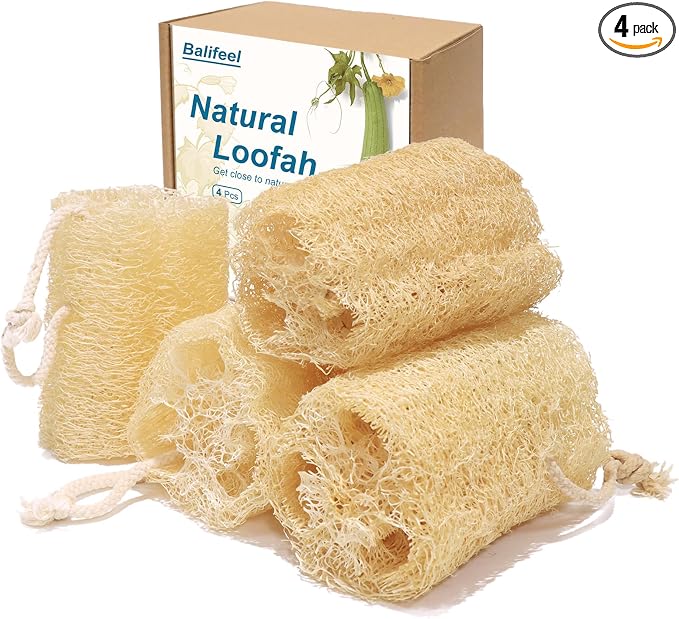 Organic Natural Loofah Sponges 4.7'' Luffa Spa by Unknown