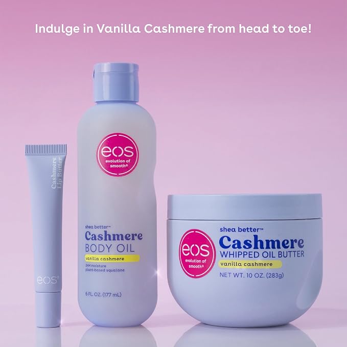 eos Cashmere Lip Butter – Vanilla Cashmere, Smoothing Lip Mask & Moisturizer - Image 7